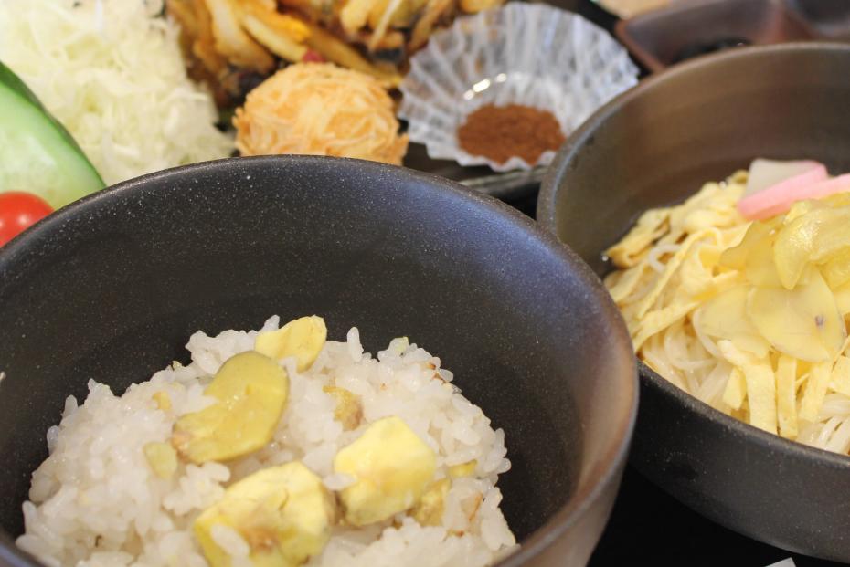 栗ご飯定食