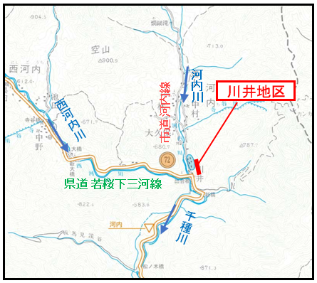 川井地区位置図