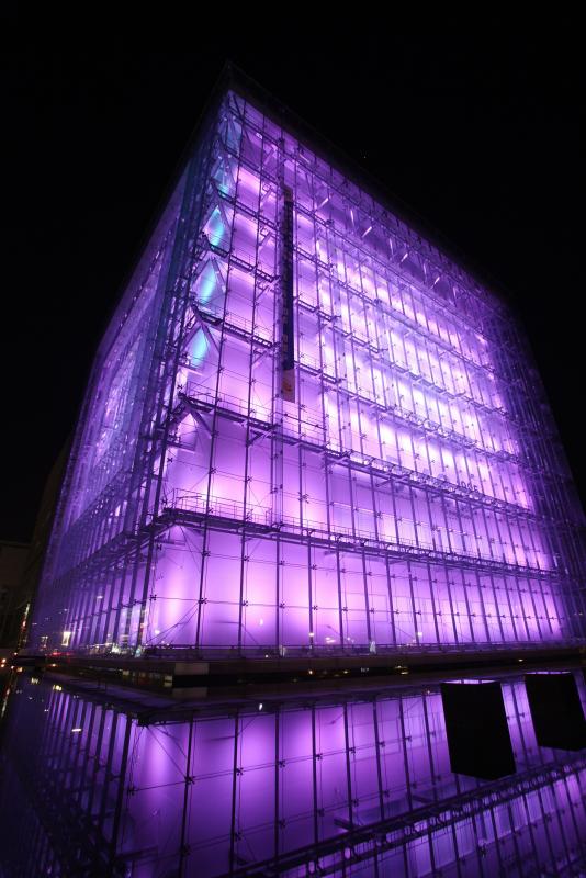 人防センターライトアップ