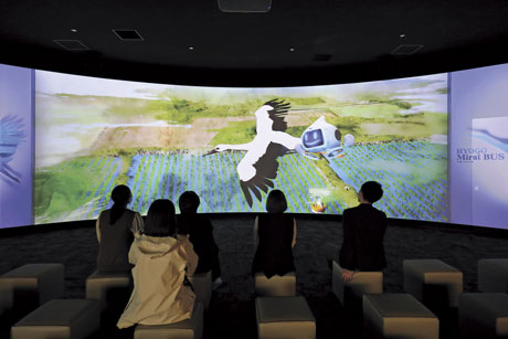 HYOGOミライバス 上映画面