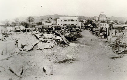 白銀町から北望 1945年の写真