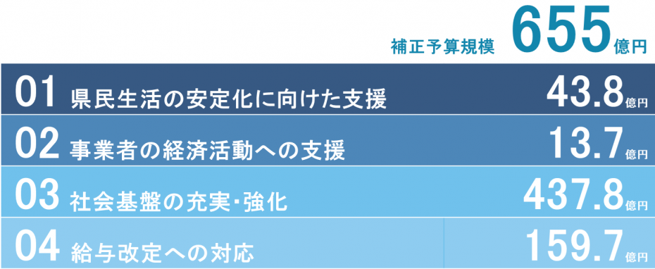 補正予算規模655億円