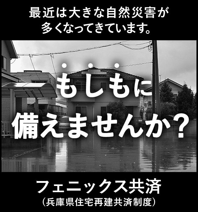 フェニックス共済（兵庫県住宅再建共済制度）水害編