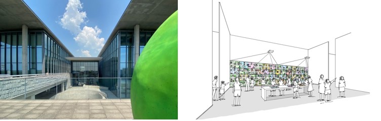 兵庫県立美術館と子供の夢アトラクションゾーンのイメージ