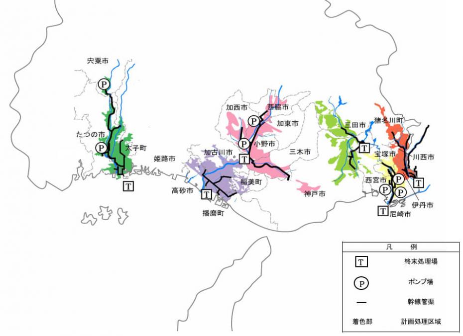 兵庫県下水道計画図
