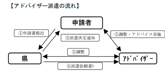 アドバイザー派遣の流れ