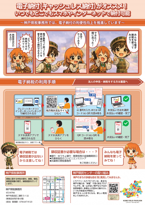 納付方法案内チラシ表