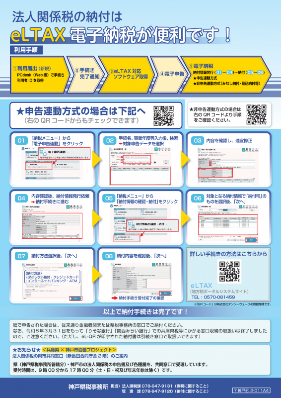 納付方法案内チラシ裏
