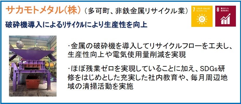 サカモトメタル（株）（多可町、非鉄金属リサイクル業）